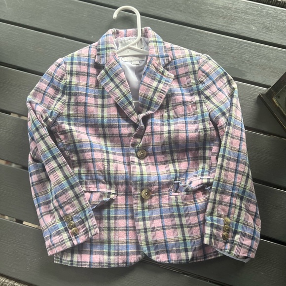 Janie and Jack Other - Janie and Jack Pink Plaid Blazer